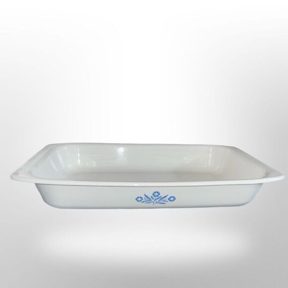 Vintage CorningWare BLUE CORNFLOWER P-76-B Open Roaster Dish 17" x 11" x 2.5" - Picture 1 of 9